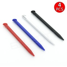 4 PCS Stylus Game Touch Pen voor Nintendo 3DS XL LL Zwart Rood Blauw Wit