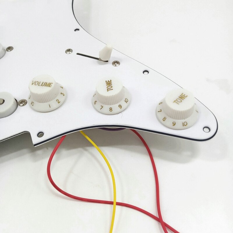 Single Coil Pickup SSS Electric Guitar Loaded Prewired Pickguard Scratch Plate Strat 11 Holes 3Ply for ST SQ Guitar
