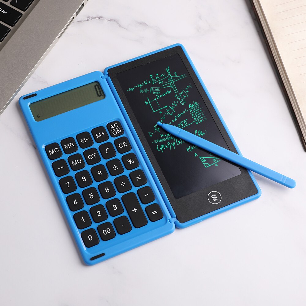 Electronic Calculator Convenient Folding LCD Calligraphy Drafting LCD Writing Tablet Kids Office Electronics Calculator