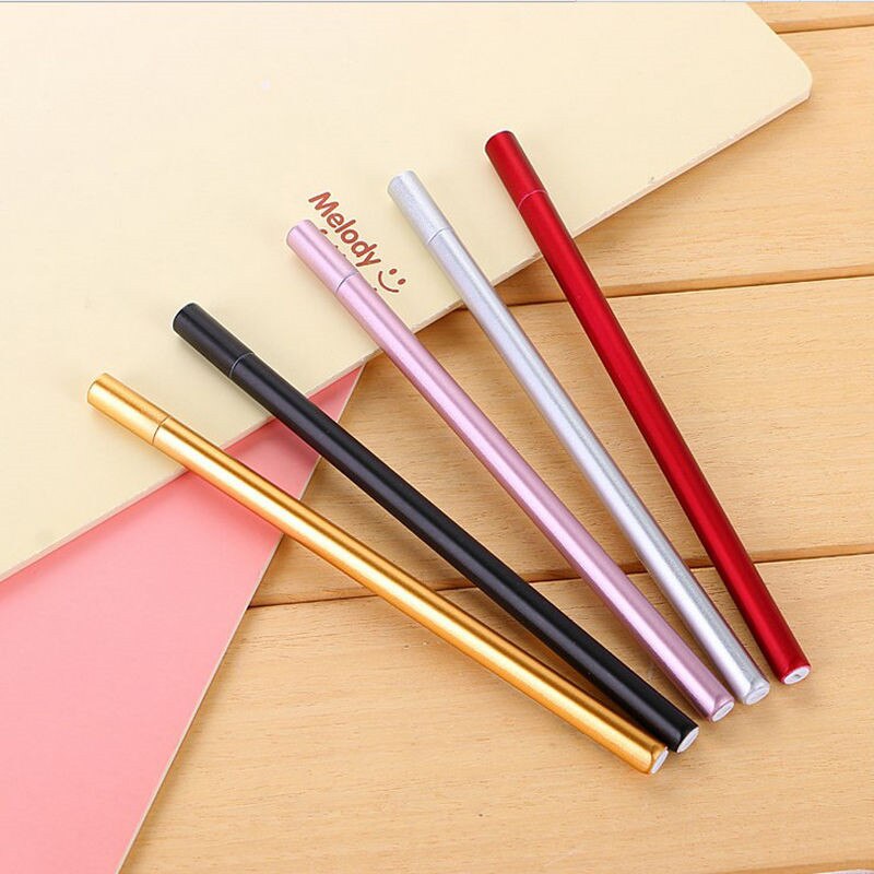 1pcs Cartoon Metal Style Highlighter Pen Mini Marker Pens Kawaii Stationery Material Escolar Writing School Supplies