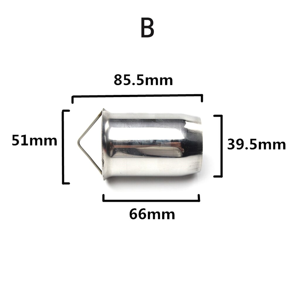 51mm katalysator db killer til motorcykel udstødnings lyddæmper db killer lyddæmper støj lyd eliminator til off road cykel snavs cykel: B