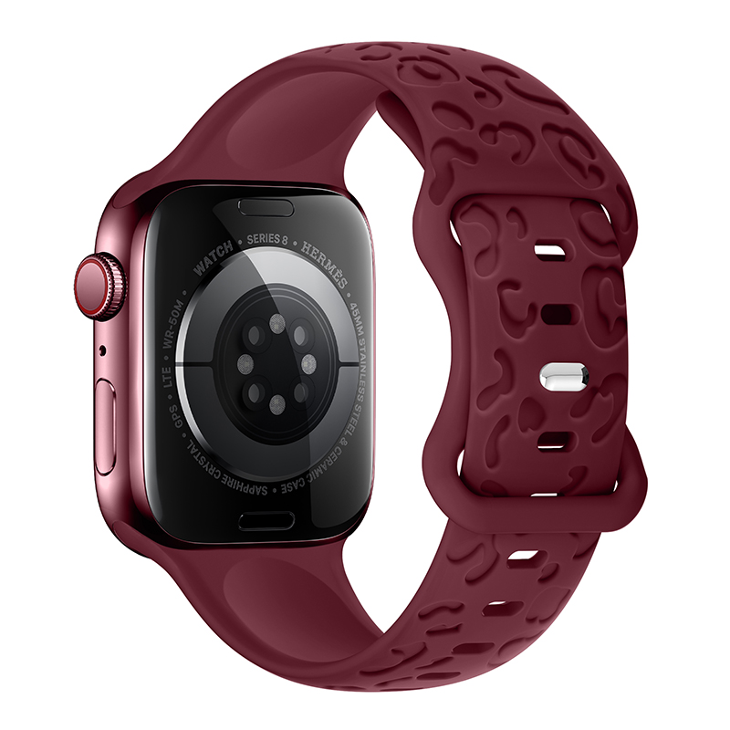 Rem til apple watch-rem 45mm 44mm 42mm 41mm 40mm 49mm 38mm 40 mm graveret correa-rem iwatch-serien ultra 7 se 3 6 8 5 4: Blå lyseblå / 20mm