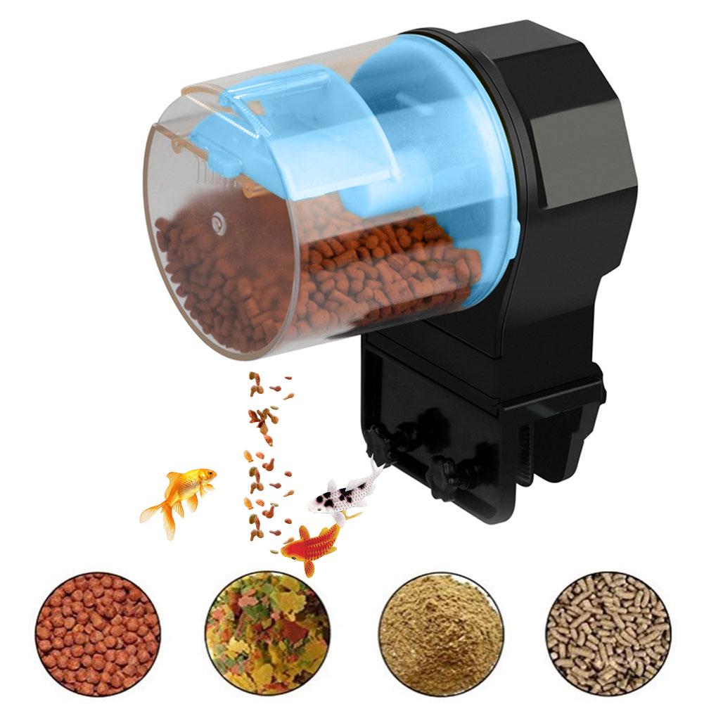 Smart Automatic Fish Feeder Aquarium Digital Fish Tank Electrical Plastic Timer Feeder Food Feeding Portable Fish Feeder Tool