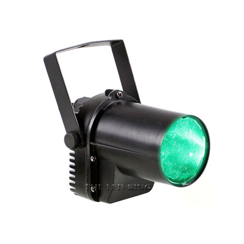 Pinspot Light Spotlight Super Bright Lamp Black body LED Spotlight 12W Red/Green/Blue/White/Ultraviolet Color Lighting for KTV: Green / AU Plug