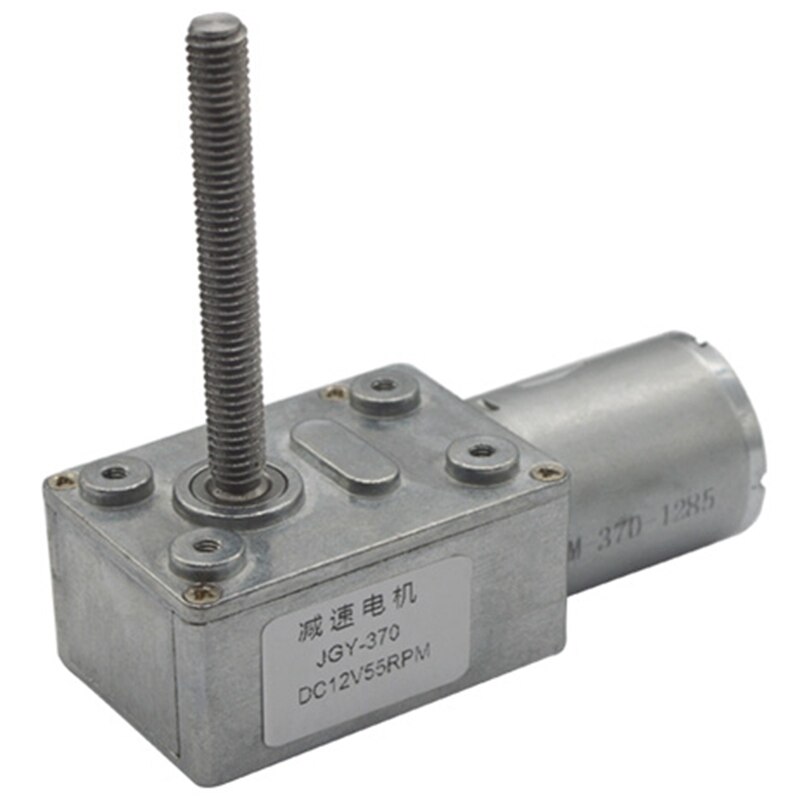 RISE-10 RPM Lead Screw Axle Worm Geared Motor 6Mmx50Mm Lead Screw Shaft Self-Lock Worm Gear Motor