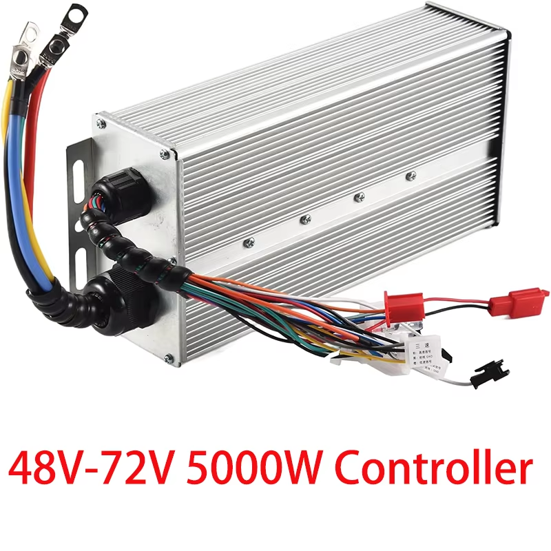 48V 60V 72V 84V 2000W 2500W 3000W Borstelloze Motor Controller 60-80A 18/24 MOSFET Dual Mode Controller voor E-Bike e-Motorfiets: Licht Groen