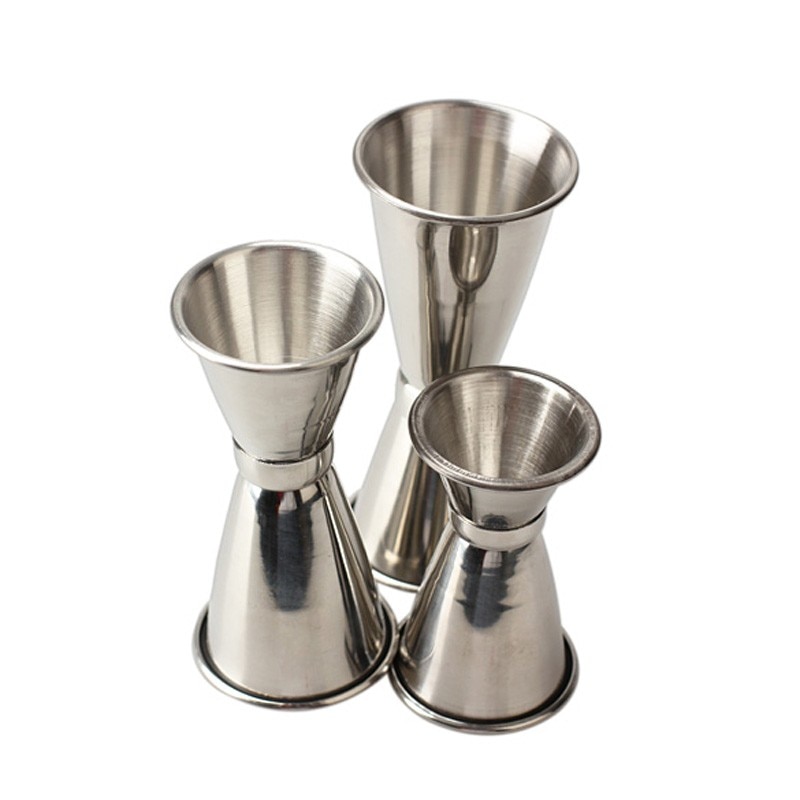 3 Size Rvs Bar Wijn Cocktail Shaker Jigger Enkele Double Shot Drink Mixer Wijn Pourers Measurer Cup Bar gereedschap