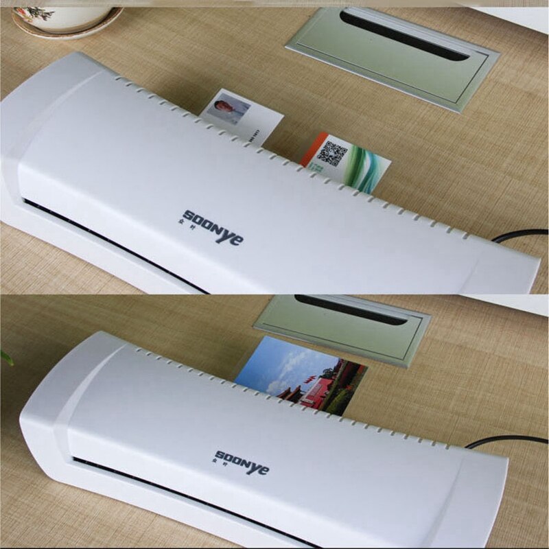Plastificadora térmica para oficina, máquina laminadora en frío y para embalaje de documentos A4, rollo de película de plástico para fotos