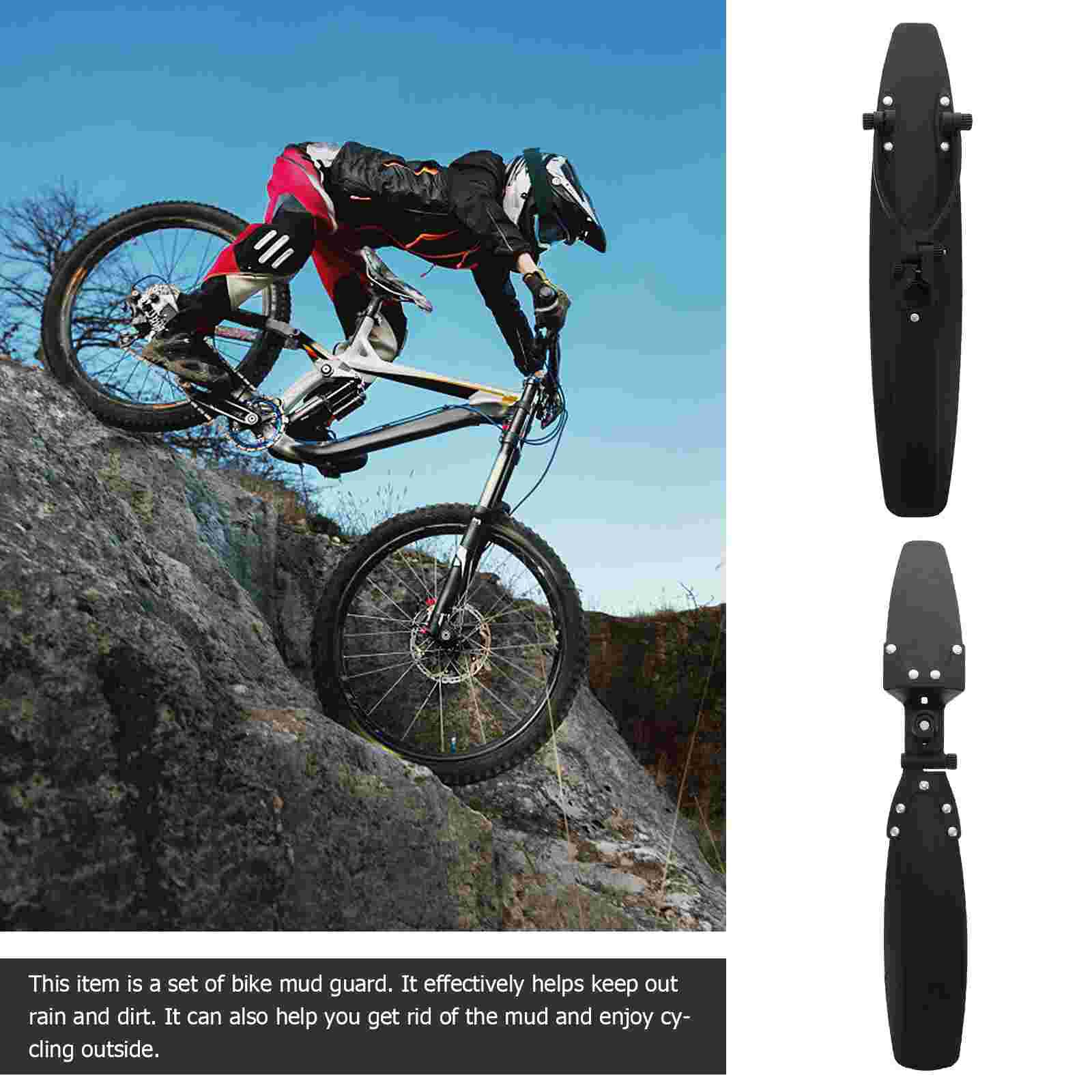1 Set of Mud Guards Bike Front Mud Guard Rear Mud Guard