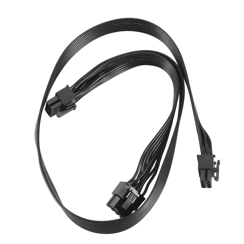 PCI-E 6 Pin to 2 Ports 6+2 Pin Power Supply Cable 6Pin to 8Pin for Cooler Master V Series V850 V700 V1000 Modular PSU