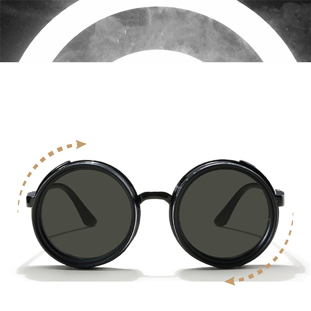 Nuevas gafas de sol ajustables de ND9-speed para hombre, gafas con filtro para pescar al aire libre, protección UV, gafas de sol redondas Vintage, gafas polarizadas