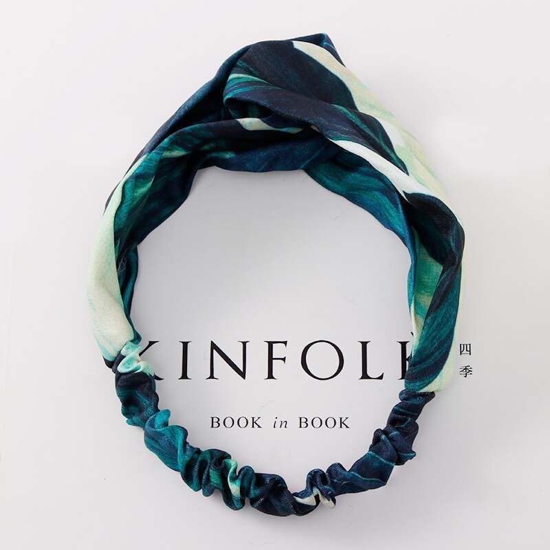 1/2 st baby turban blommigt pannband flicka rosetter blomma mamma och dotter tryckta pannband knytknut kanin öra hårband: 1 st endast för mamma a