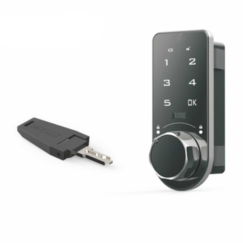 Elektrische Touch Keypad Wachtwoord Code Nummer Kast Lade Slot Met Sleutel Voor Kast Lade Mailbox Toegangscontrole