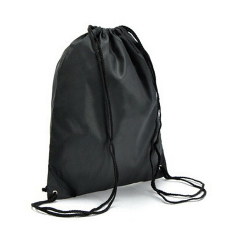 estilo! Mochila con cordón ajustable de poliéster para hombre y mujer, saco con cincha para el gimnasio, saco con cincha, bolso para el gimnasio y la escuela.