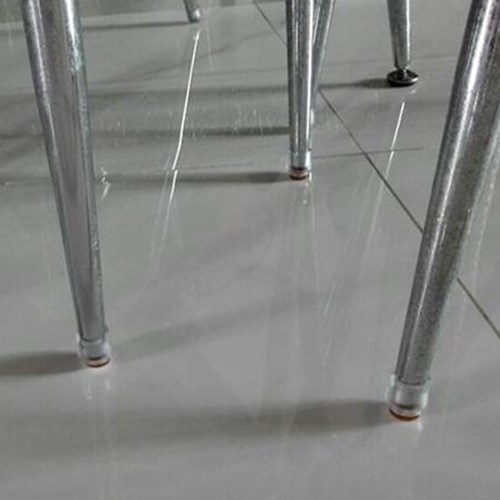 10Pcs Chair Leg Floor Protectors for Chair Legs, Round Silicone Chair Leg Caps Chair Leg Tip, Transparent Clear: Round Leg 22-28mm