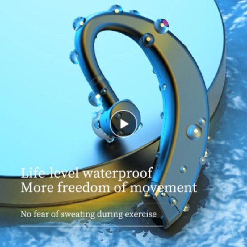 Bluetooth 5.0 Eenzijdige Opknoping Oor Draadloze Headset Business High Fidelity Geluid Maximale Signaal Ergonomisch-Vormige