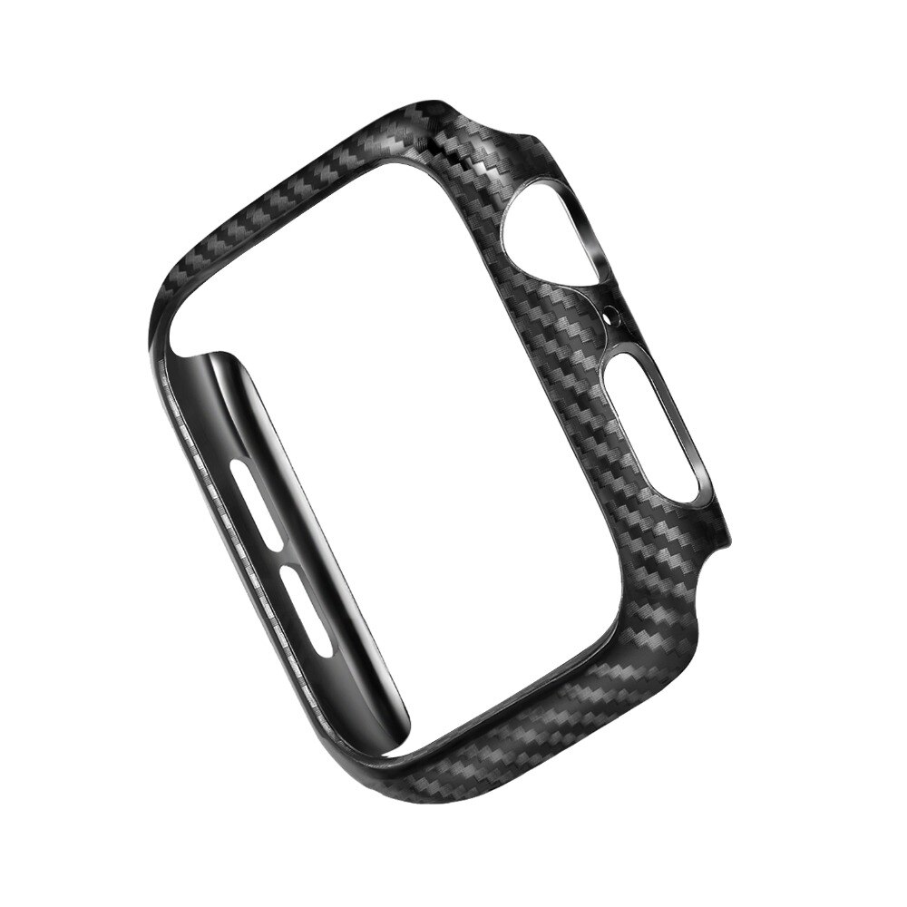 Bumper cover til apple watch 4 44mm/40mm iwatch 3/2/1 42mm/38mm cover cover carbon fiber beskyttelses cover apple watch tilbehør