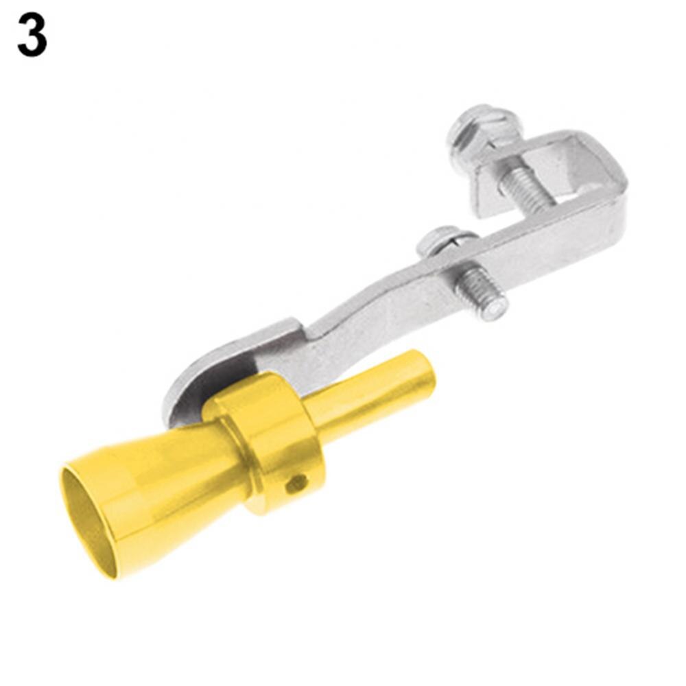 60% directe Silencieux sonore Turbo universel pour voiture, tuyau d'échappement, simulation de souffle, sifflet: Gold M