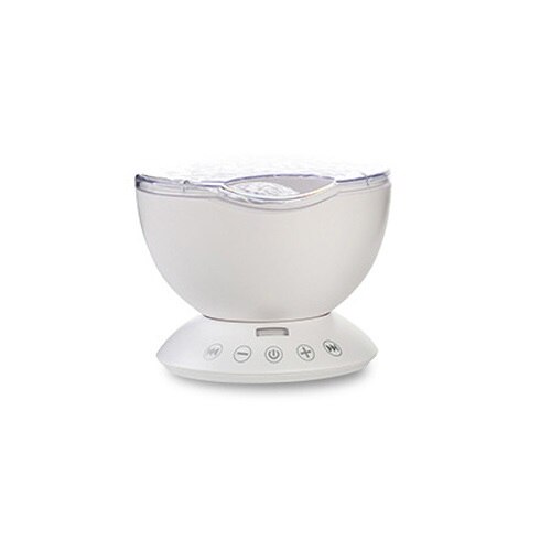 Nicce Baby Leucht Spielzeug Nacht Schlaf Licht Stern Himmel Ozean Welle Musik Projektor Lampe Baby LED Schlaf Beschwichtigen Lichter: Weiß