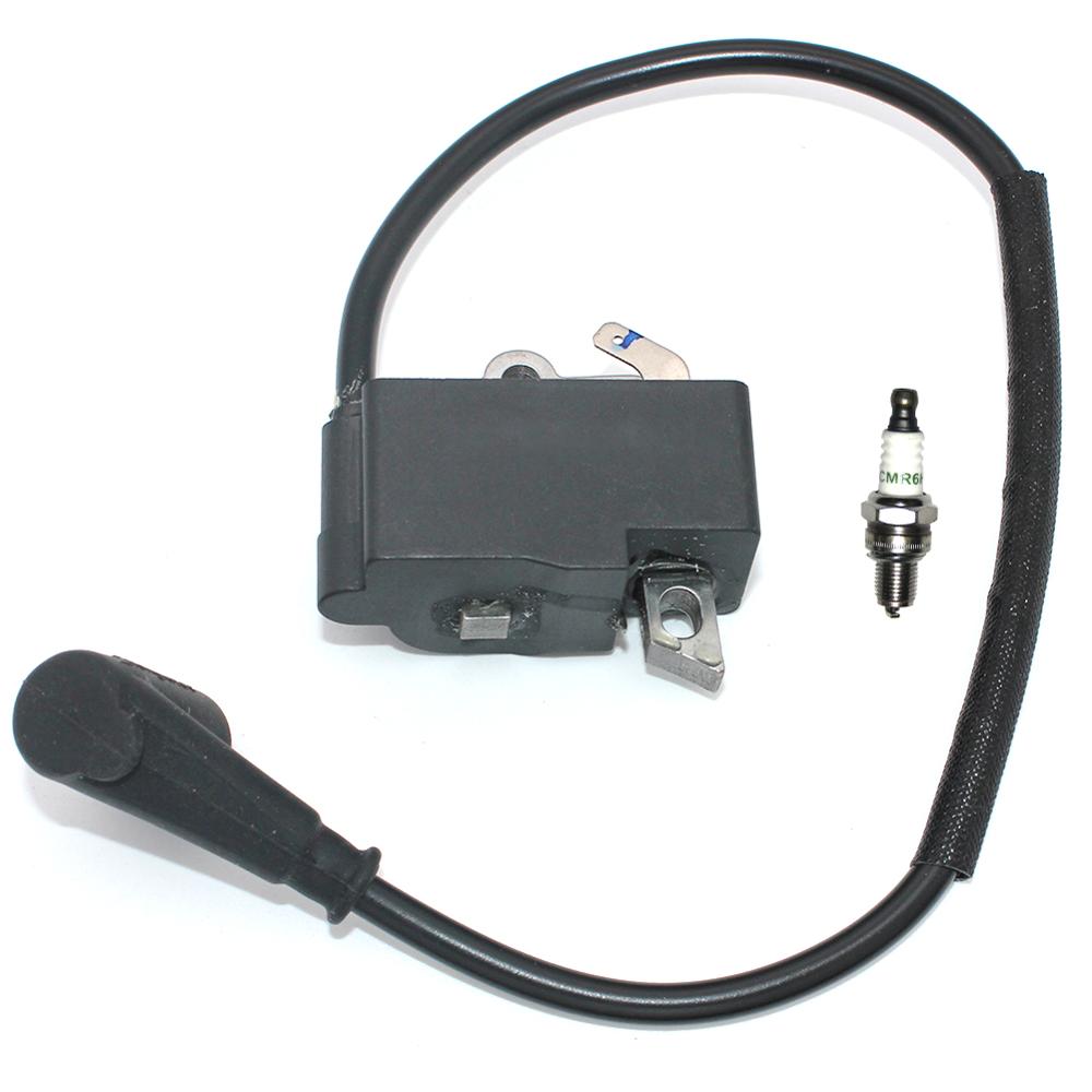 Módulo de Bobina De ignição com Spark Plug CMR6H para Motosserra Stihl MS201 MS201T MS201C MS201 2-Mix PN #1145 400 4711 1145 400 1303 000