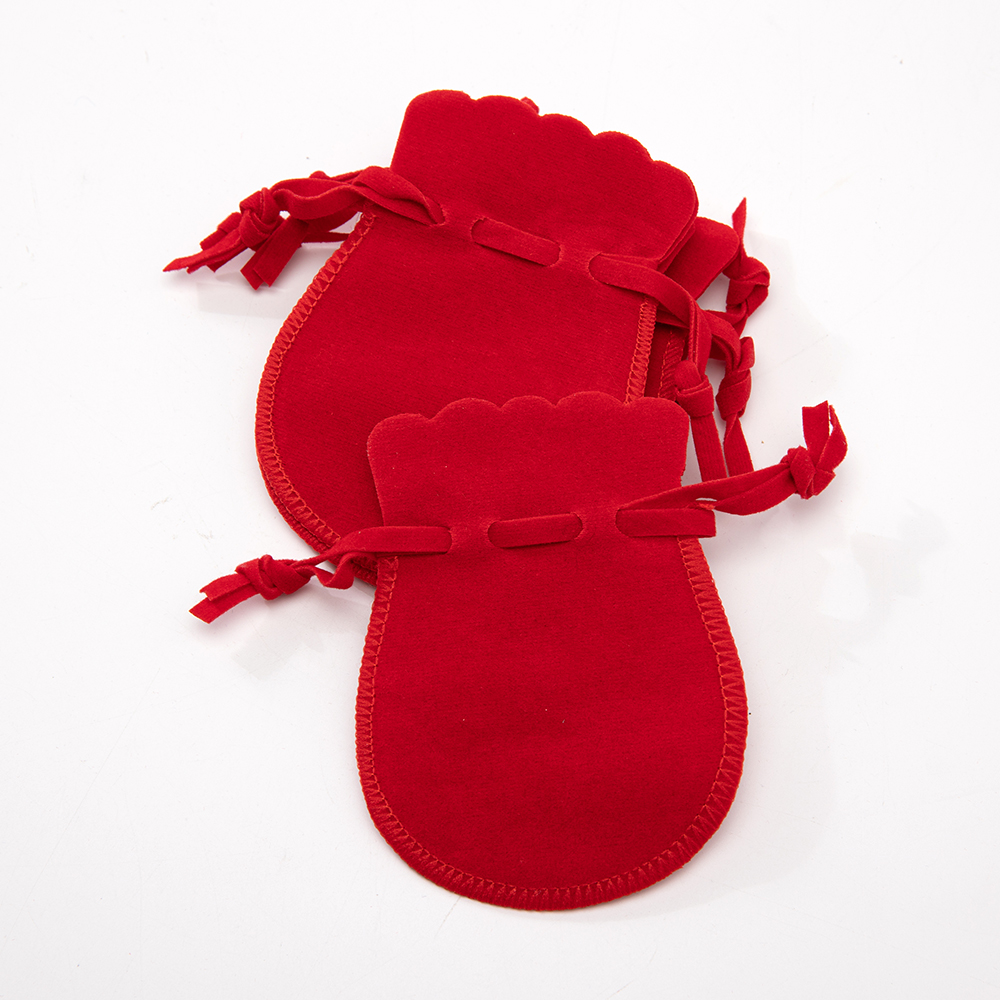 10 Stuks Fluwelen Tas Met Trekkoord Zakje Voor Sieradenorganisatoren Cadeau Voor Kleine Bedrijven Die Snoep Opbergen: M / GRIJS