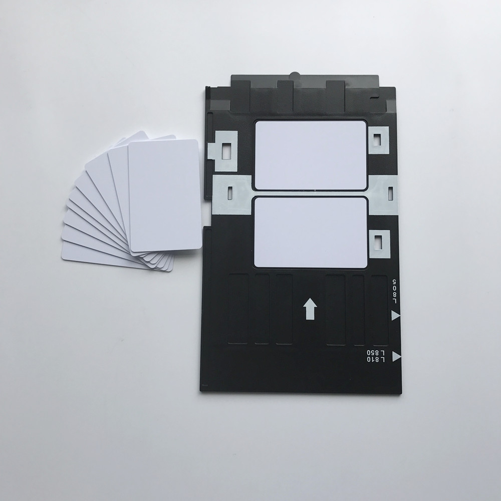 Carte pvc vierge imprimable à jet d'encre blanche pour carte de membre carte de club carte d'identité imprimée par les imprimantes à jet d'encre Epson ou Canon taille CR80