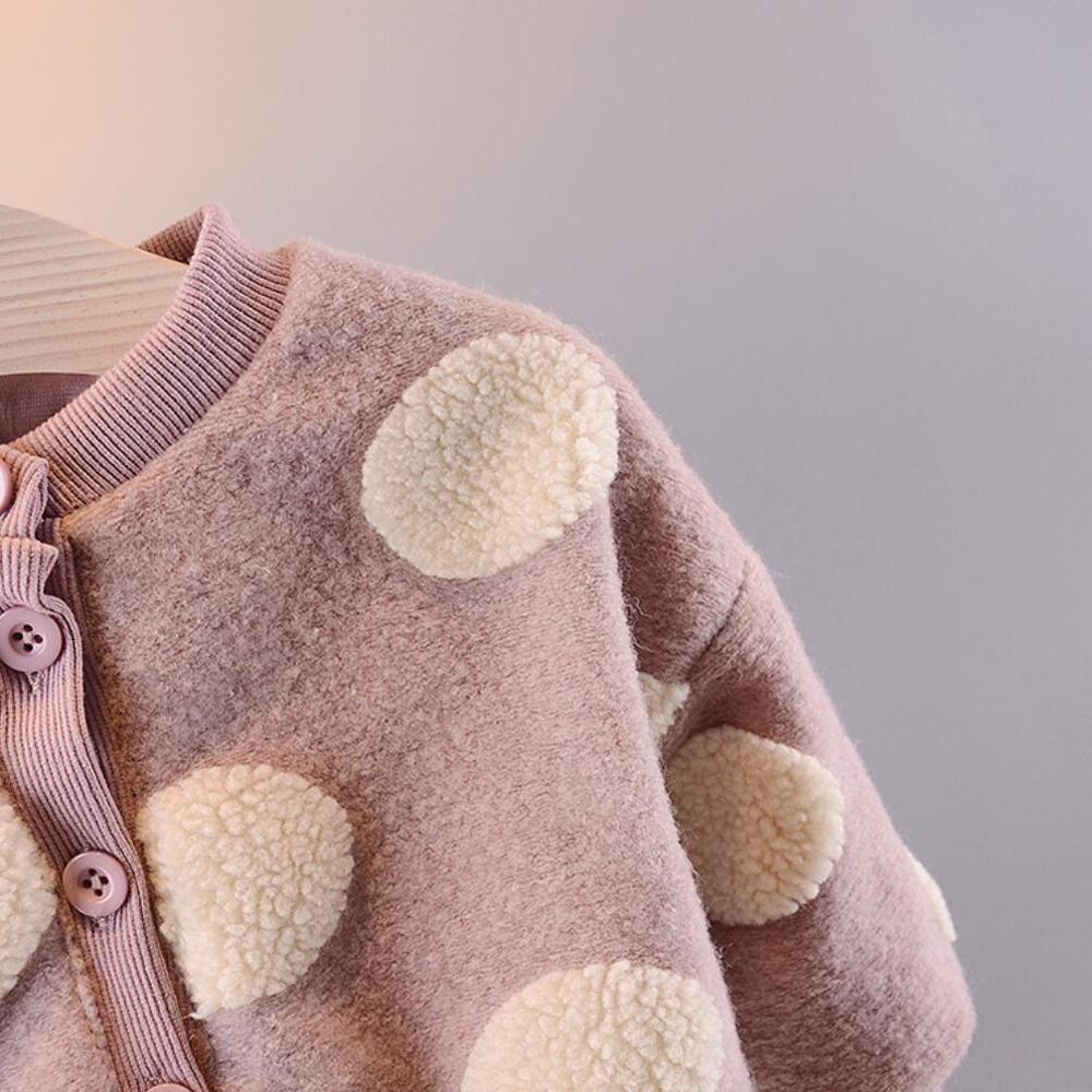 Ropa de invierno para niña recién nacida, abrigo de lana de manga larga, abrigo de Cachemira grueso, chaqueta cálida, prendas de vestir exteriores