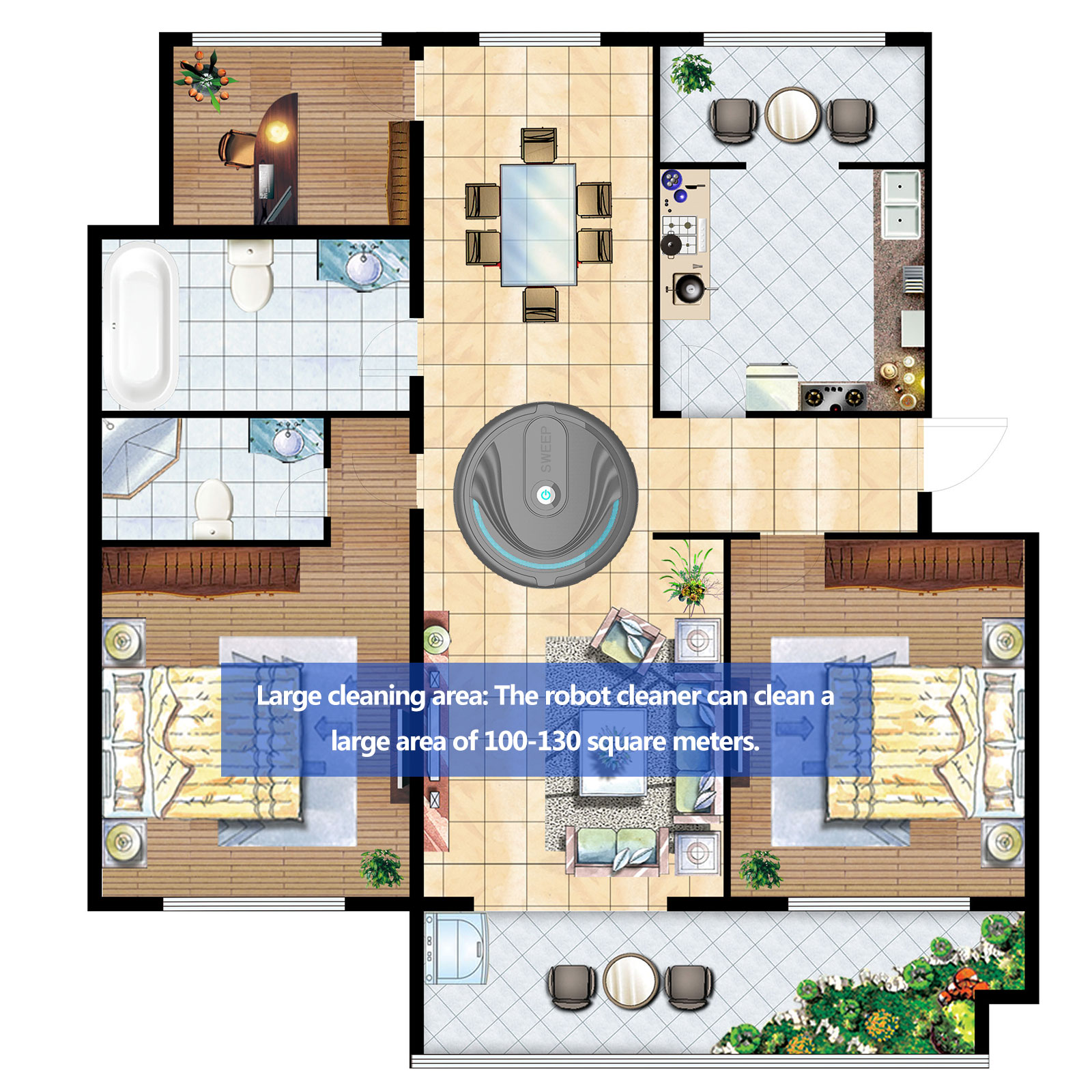 Robotic Vacuum Cleaner Rechargeable Household Smart Floor Robot Cleaning Vacuum Automatic Sweeper Household Rechargeable Robot