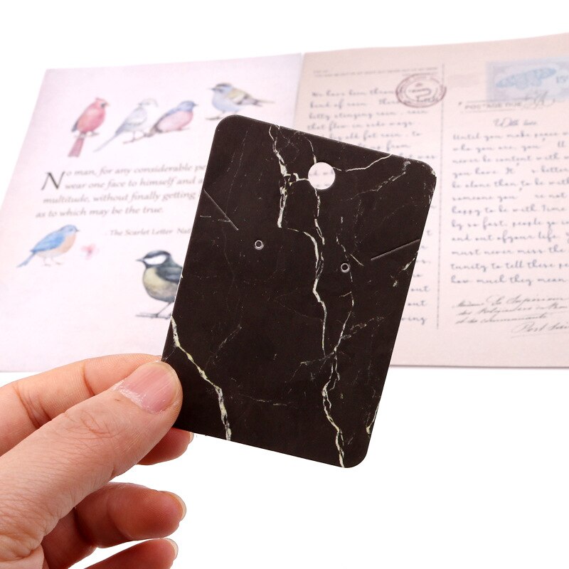 50/100pCS 5*7CM Earring Cards Paperboard Jewelry Counter Cardboard For Earrings Packaging Necklaces Jewelry Display Label