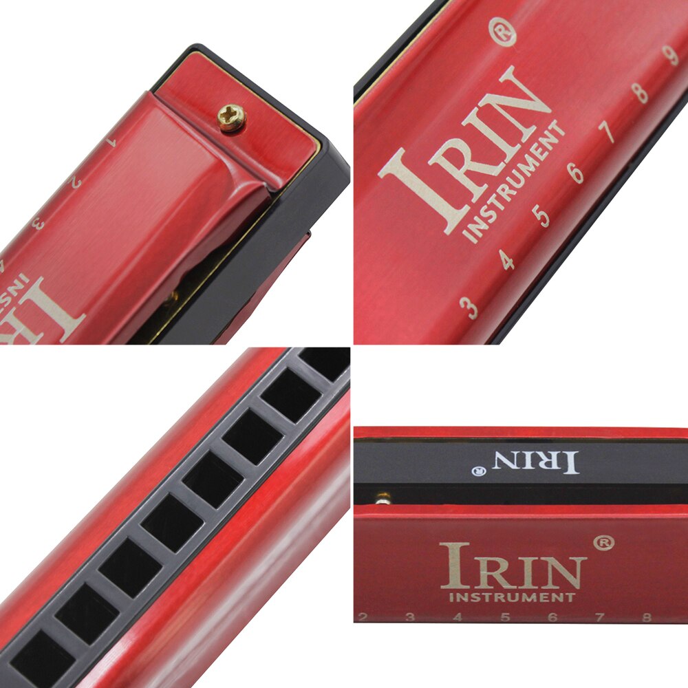 G-30 Mouthorgan 10 Holes 20 Tones Key of G Blues Harmonica with ABS Box for Beginners Music Lover Christmas Wind Instrument