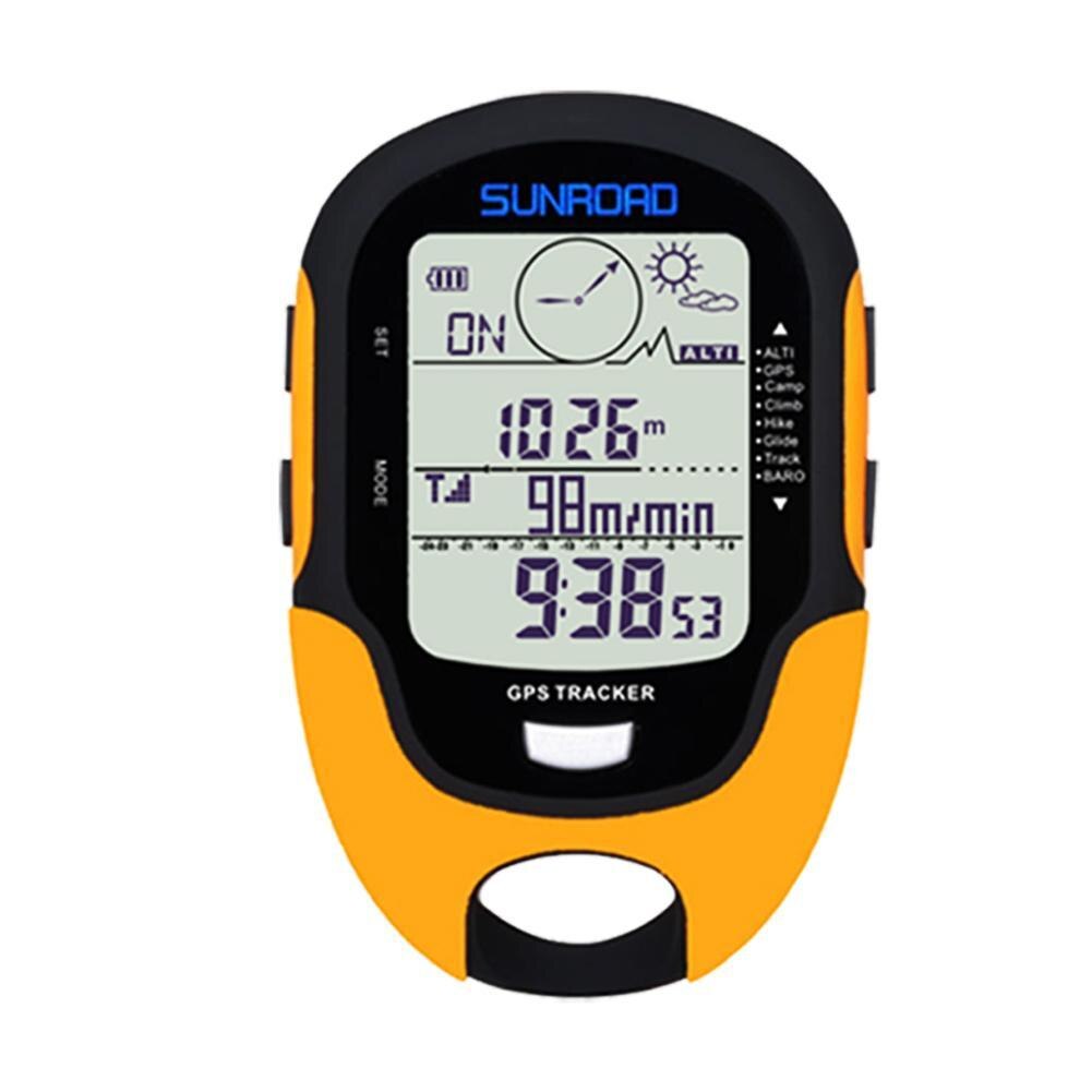 Sunroad Multifunctionele Handheld Usb Kompas Hoogtemeter Barometer Digitale Horloge