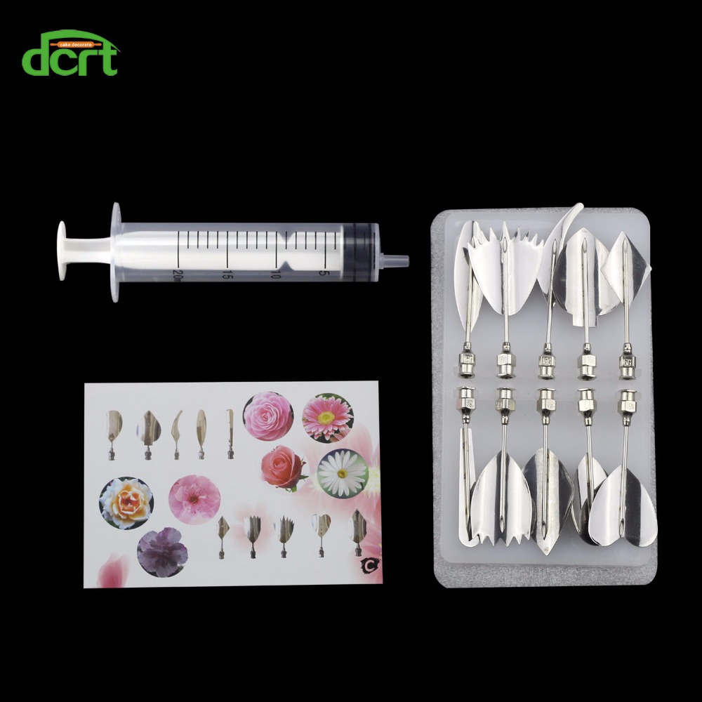 11Pcs/Set 3D jelly Flower Art Tools Sets,DIY Jelly Cake Decorating Tools Gelatin Art Tools Cake Mold for Baking