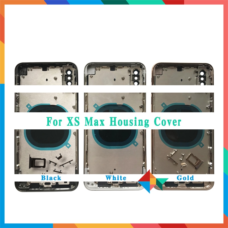 Aaa Back Cover Voor Iphone X Xr/Xs/Xs Max Behuizing Cover Batterij Cover Achterklep Chassis midden Frame Met Glas + Tool