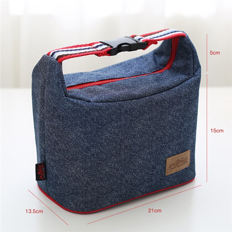 Mittagessen Tasche Neue Thermische Isolierte Lunch Box Tasche Kühltasche Bento Beutel Mittagessen Behälter Schule Lebensmittel Lagerung Taschen