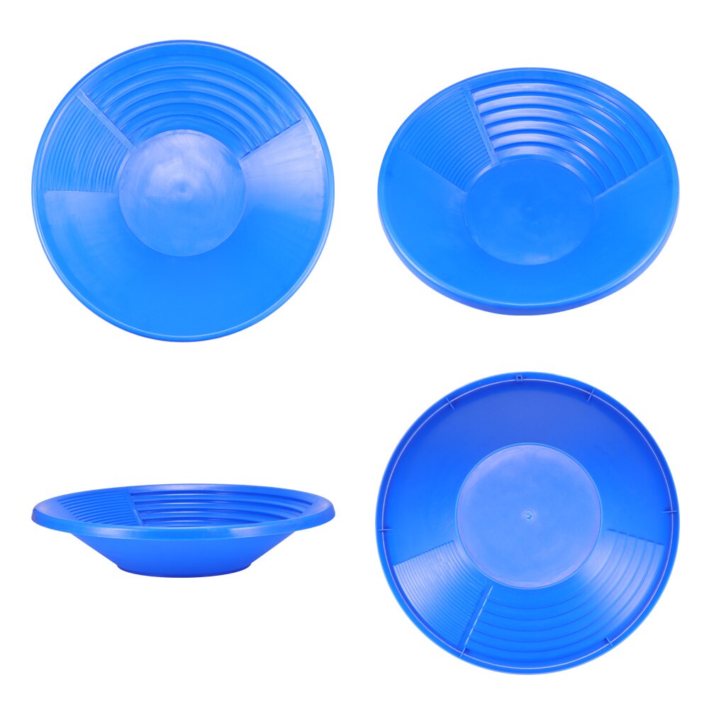 Practical Wash Gold Panning Equipment Plastic Gold Pan Basin Nugget Mining Dredging Prospecting River Tool For Rivers, Creeks