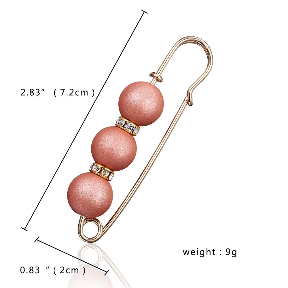 RINHOO 1PC Clothing Imitation Pearl Large Pin Cardigan Sweaters Brooch For Women Girls Suit Pins Corsage Scarf buckle: BROOCH 9