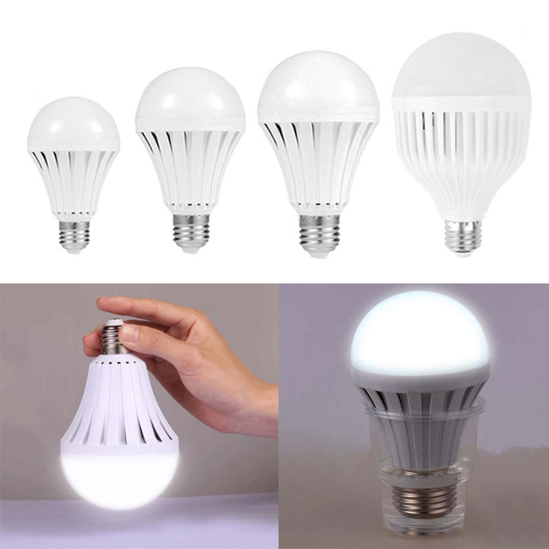 15W Led Slimme Lamp E27 9W Led Noodverlichting 5W 7W 220V Oplaadbare Batterij Verlichting lamp Voor Outdoor Intelligente Lampen