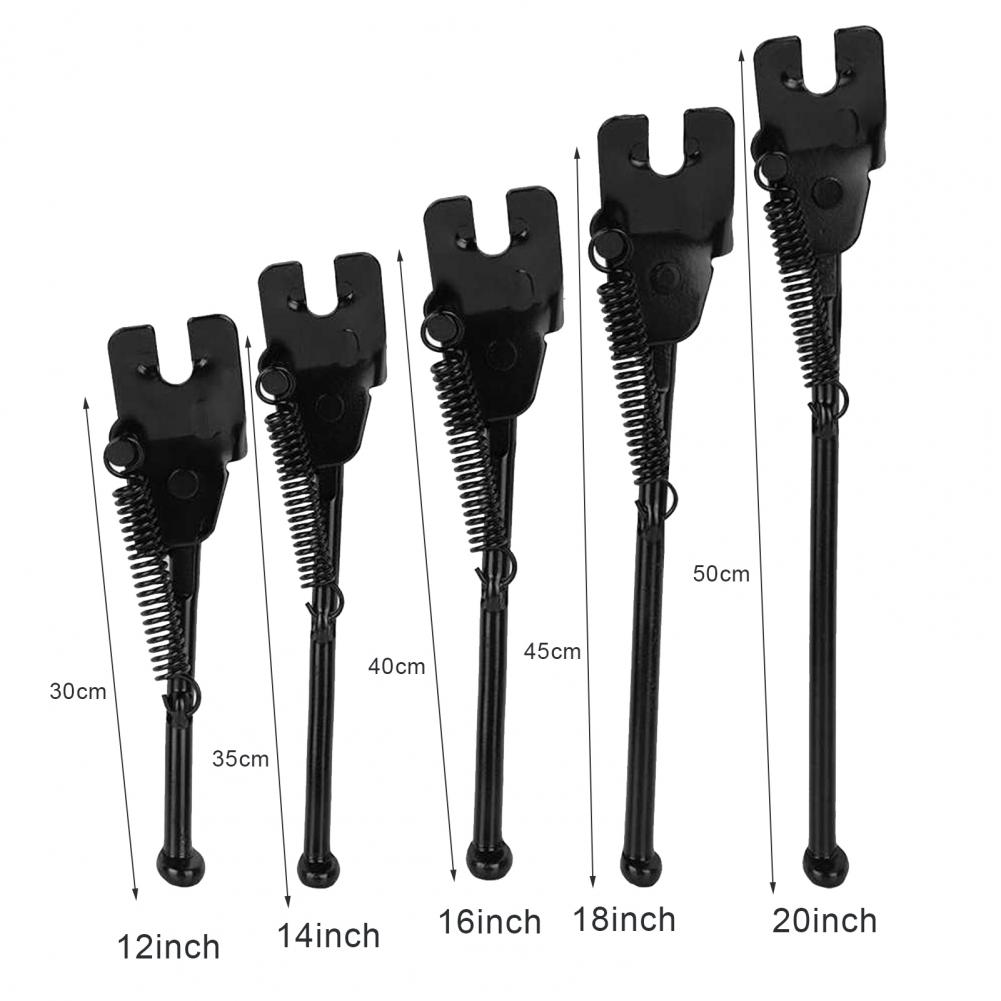 12/14/16/18/20 Inch Bicycle Kickstand Anti-stretch No Deformation Steel Kids Cycling Side Parking Stand for Road Bike