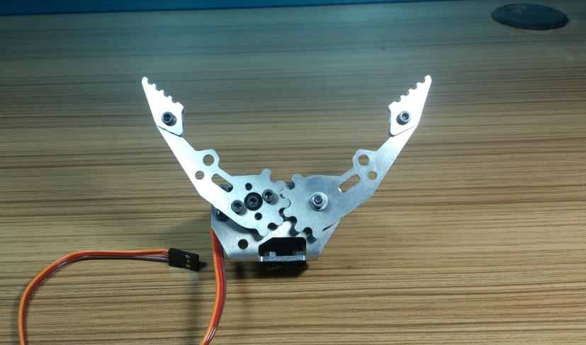 Small Metal Robot Claw Robotic Gripper Mechanical Arm Clamp with 180 Degree Servos for Arduino DIY Project STEM Toy Parts