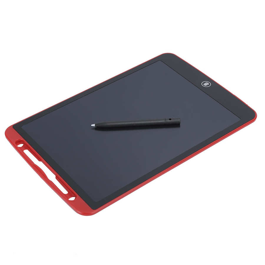 12 Inch LCD Writing Pad Light Energy Electronic Blackboard Handwriting Drawing Board digital tablets for family/children: Red