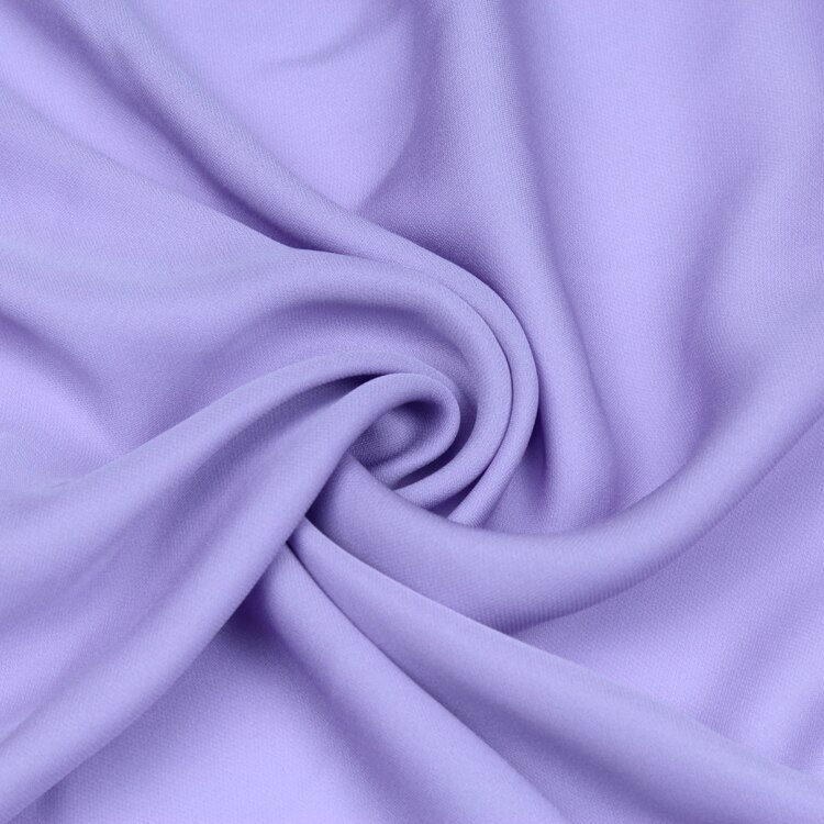Púrpura puro crepe Georgette de seda tela pliegue resistente de 140cm de ancho SCG462