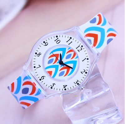 Eenvoudig patroon jongens meisjes sporthorloge waterdicht siliconen studentenhorloge waterbestendig kinderen quartz horloge klok: 7