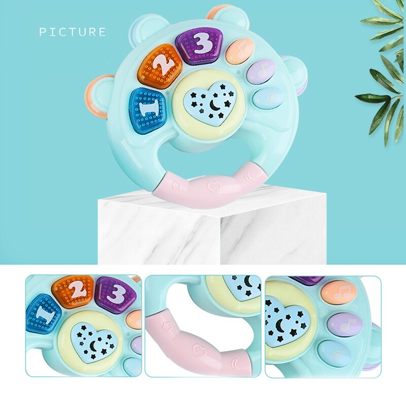 Baby Music Hand Clap Drum Fun Light Projection Toy Baby Puzzle Early Education Microphone Piano Guitar Rattle Appease Toy
