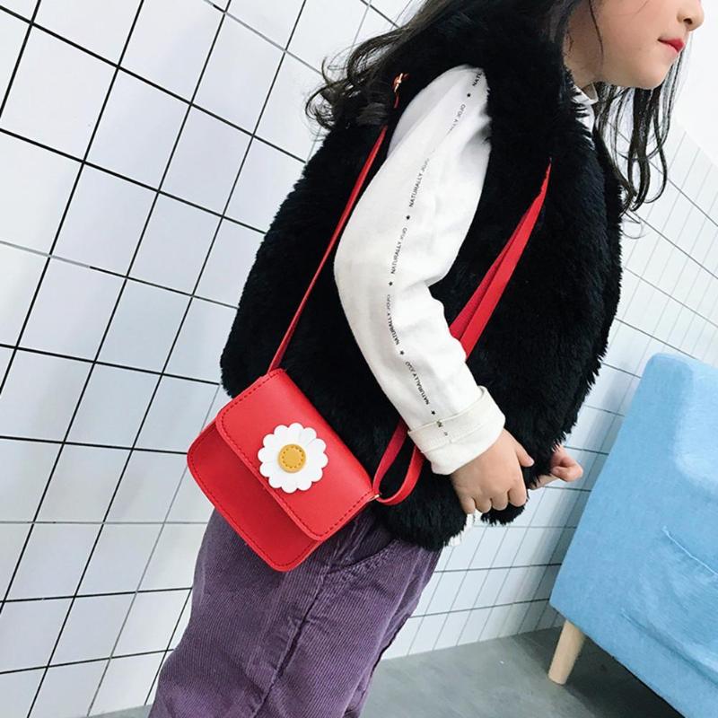 Baby Girls Flower Messenger Bag Kids Coin Purses Shoulder Crossbody Bags