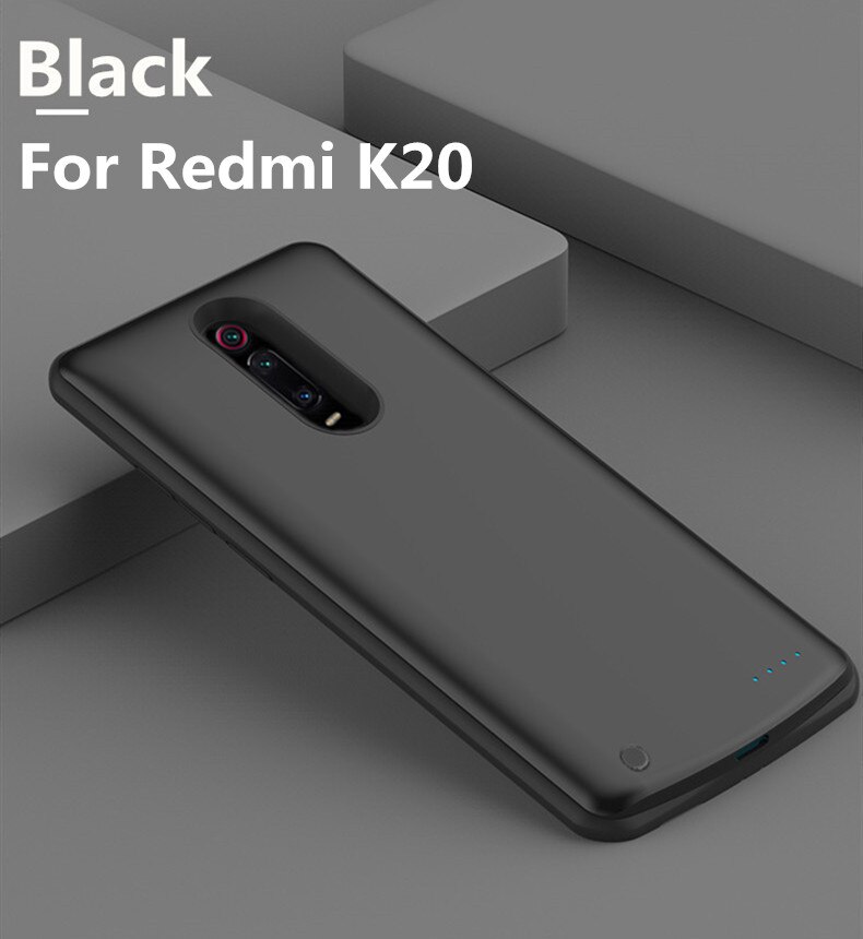 6500 mah akkukoteloa puhelinlaturi xiaomi  mi 9t pro virtakotelolle ulkoinen akkuvirtalähde xiaomi  mi 9t latauskotelolle: Musta  mi 9t