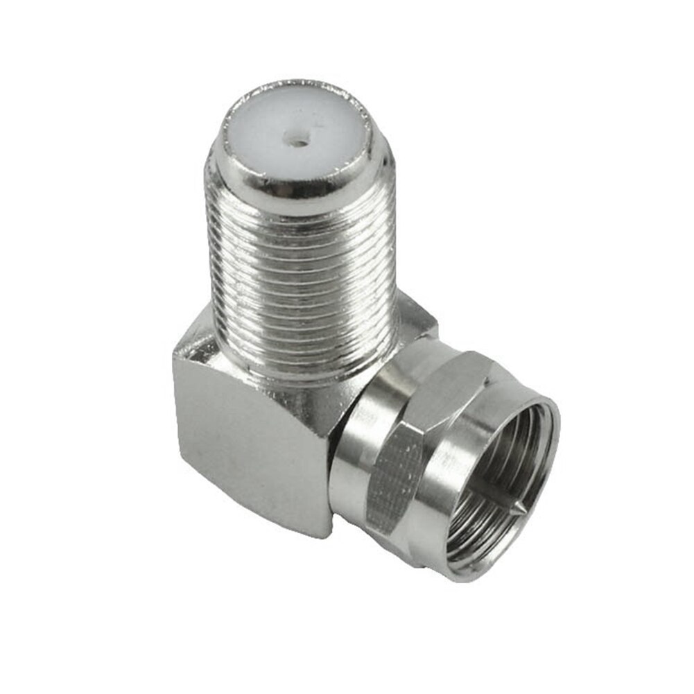 2 Stuks Coaxiale Haaks F Connector / Adapter Tv Vrouwelijke Socket 90 Graden Haakse Tv antenne Kabel Connector