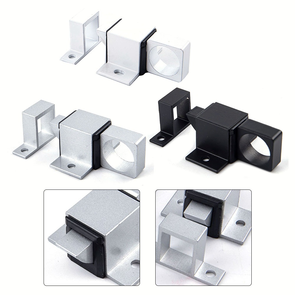 Pestillo de puerta de cierre automático, pestillo de aleación de aluminio, anillo de tracción, perno de puerta de rebote de resorte para pestillo de seguridad de puerta de ventana