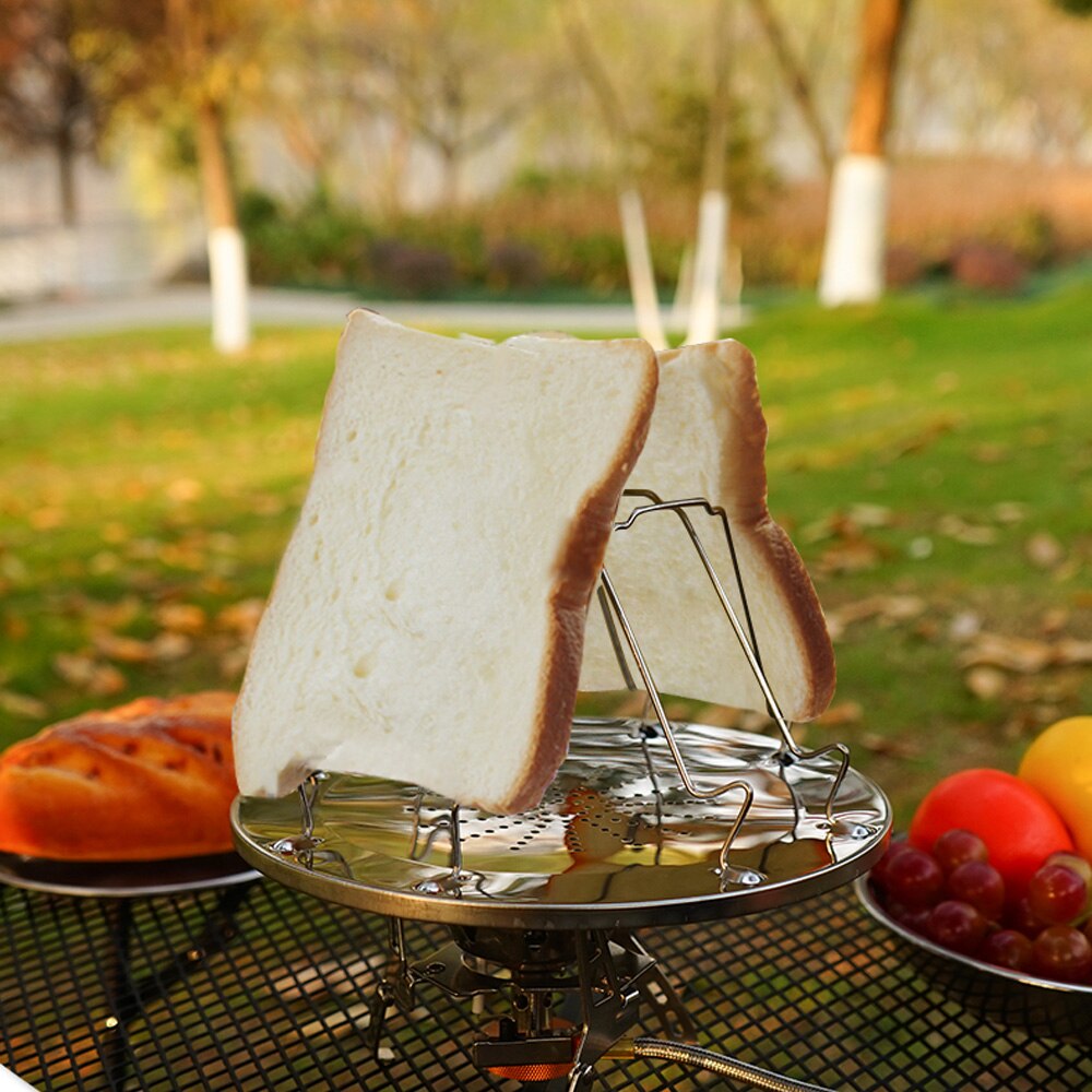 Multi-Purpose Stove Grill Outdoors Camping Toaster Fold Portable Grill Stainless Steel BBQ Accessories Grill Toast