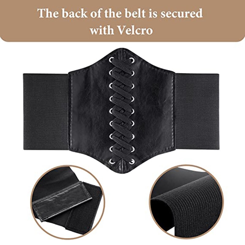 Corsé de cuero PU ancho para adelgazar, cinturón moldeador de cuerpo, cinturón de cintura, debajo del pecho, accesorios de construcción de cuerpo,