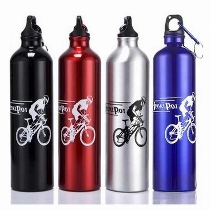 Neue Radfahren Camping Fahrrad Sport Aluminium Legierung Wasser Flasche 750ml Neue